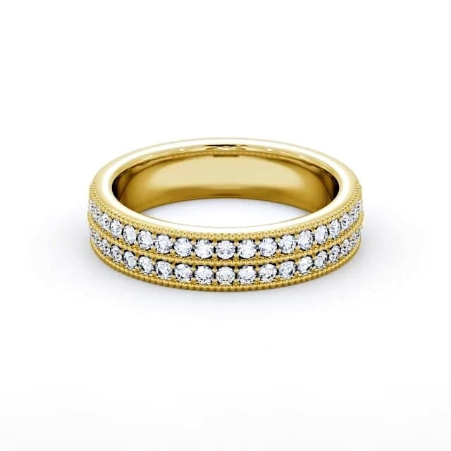 Noa Vintage Half Eternity Round Lab Diamond Double Channel Ring